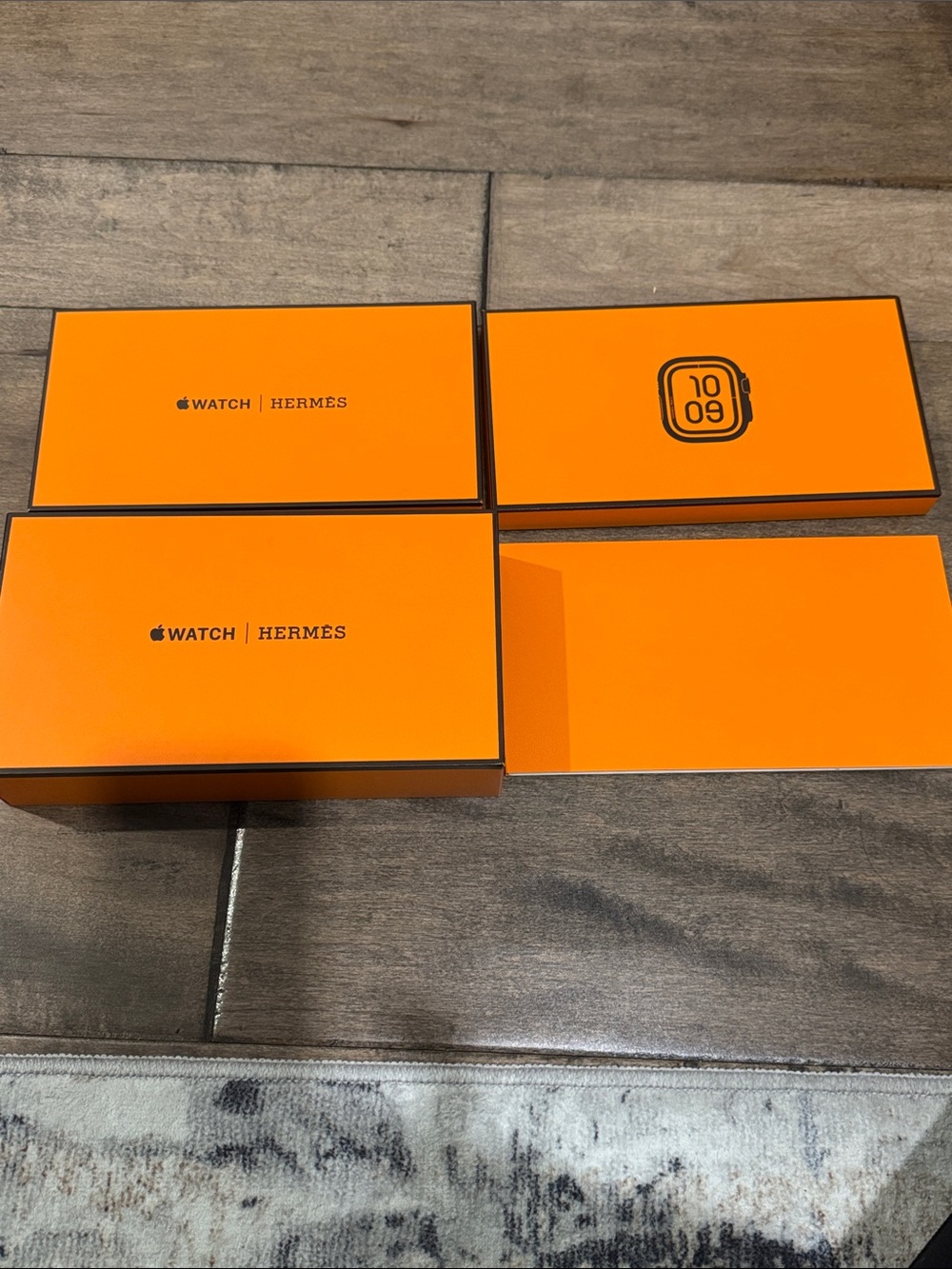 Hermes Orange Apple Watch Box Set only